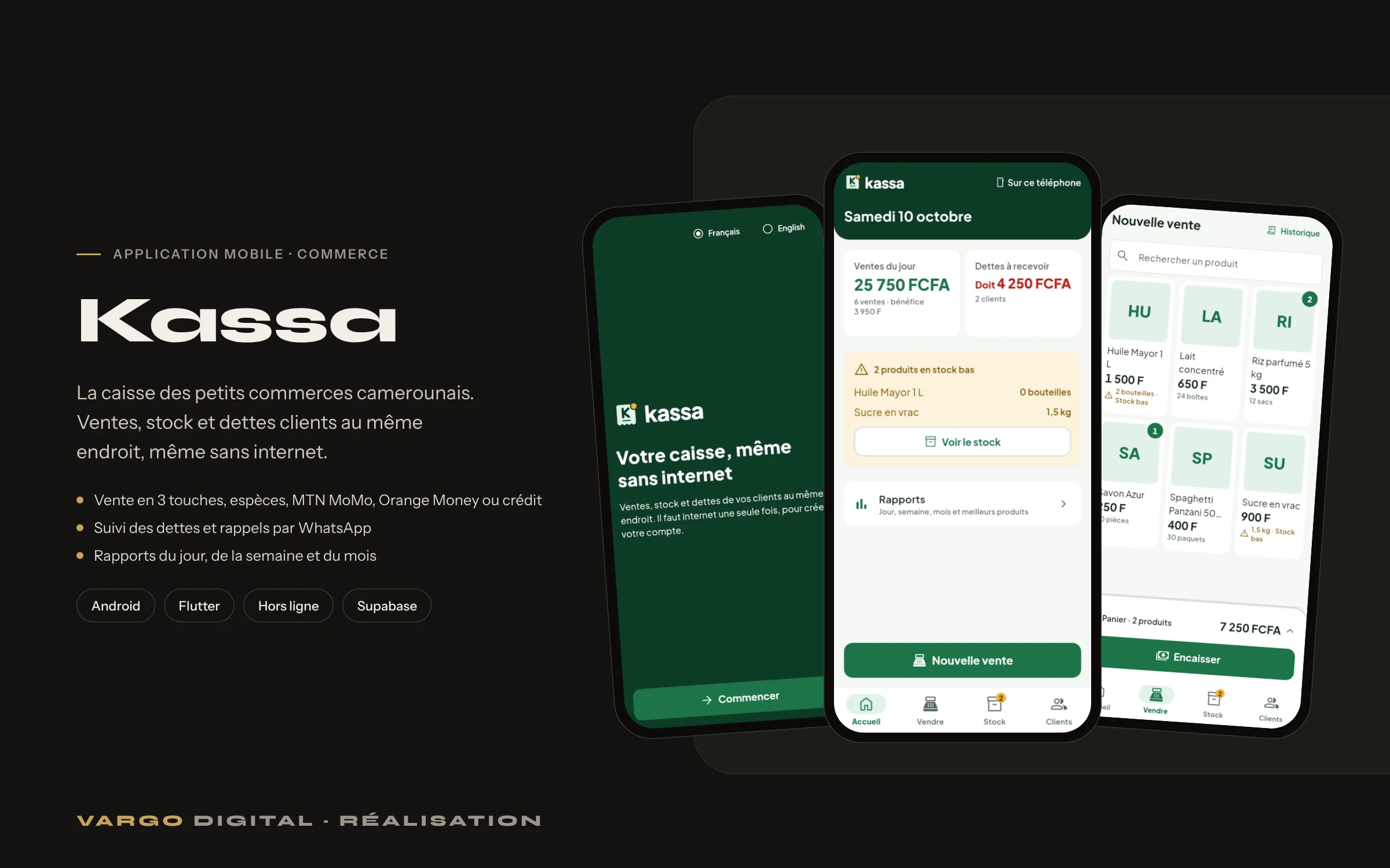Aperçu du projet Kassa