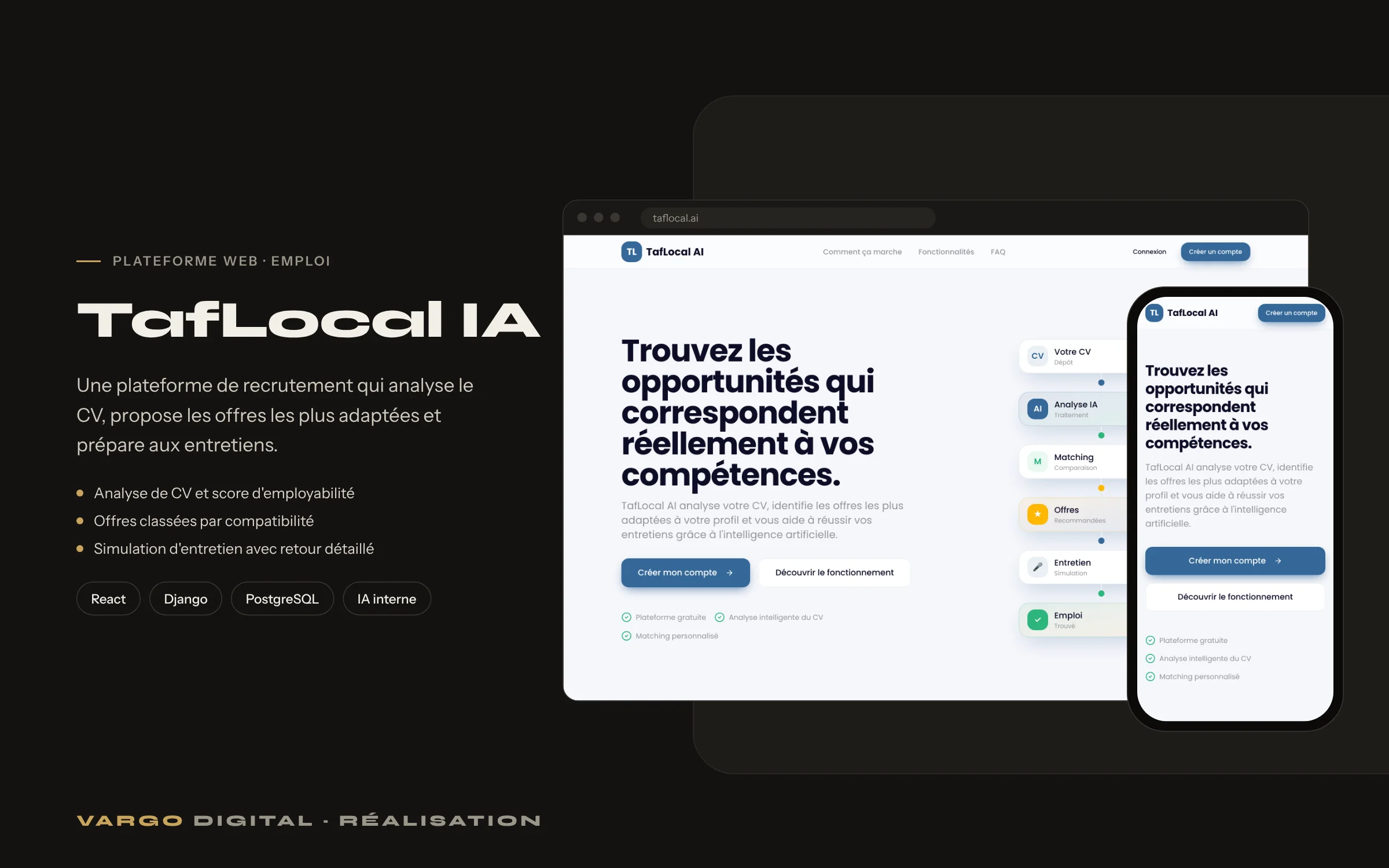 Aperçu du projet TafLocal IA